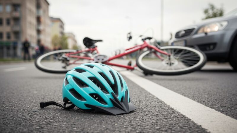 Rowerzysta potrącony na Obrzeżnej Zachodniej – LPR w akcji ratunkowej!