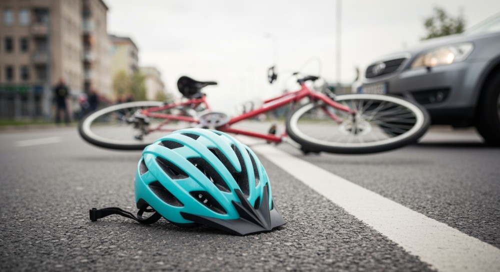 Rowerzysta potrącony na Obrzeżnej Zachodniej – LPR w akcji ratunkowej!