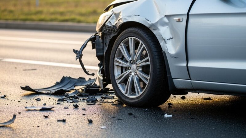 Wypadek pięciu aut na A4 w Mysłowicach: Utrudnienia w kierunku Katowic