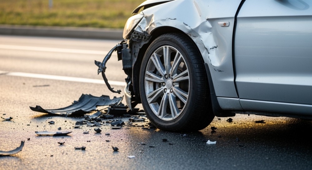 Wypadek pięciu aut na A4 w Mysłowicach: Utrudnienia w kierunku Katowic