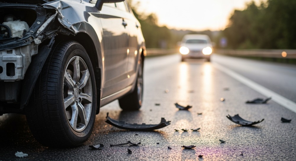 Kierowca BMW w ciężkim stanie po zderzeniu z autobusem na ulicy 3-Maja