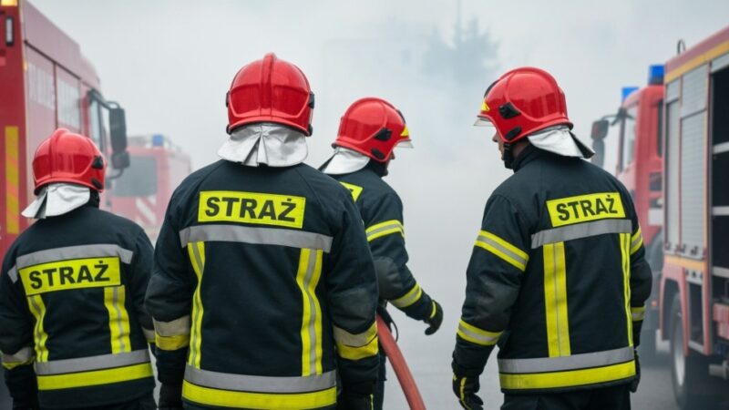 Pożar pustostanu w Mysłowicach: nocna akcja strażaków