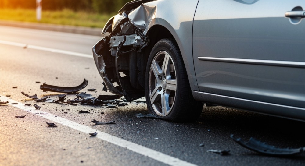 Wypadek na ulicy Brzezińskiej: 18-latek w szpitalu po zderzeniu z ciężarówką