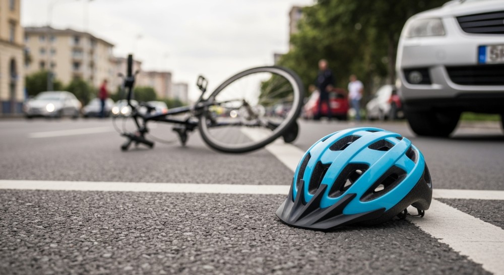 Rowerzysta w szpitalu po zderzeniu z Toyotą w Imielinie
