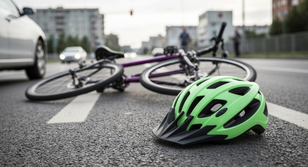 Kierowca nie ustąpił pierwszeństwa rowerzystce na przejeździe
