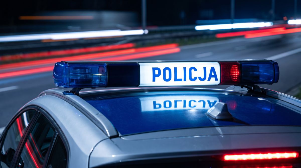 Agresywny pacjent szpitala w rękach policji