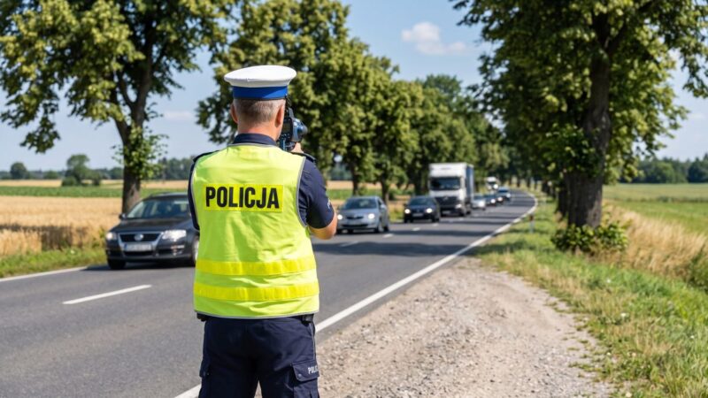 Zatrzymani za prędkość i alkohol: bezpieczeństwo na drogach wciąż zagrożone