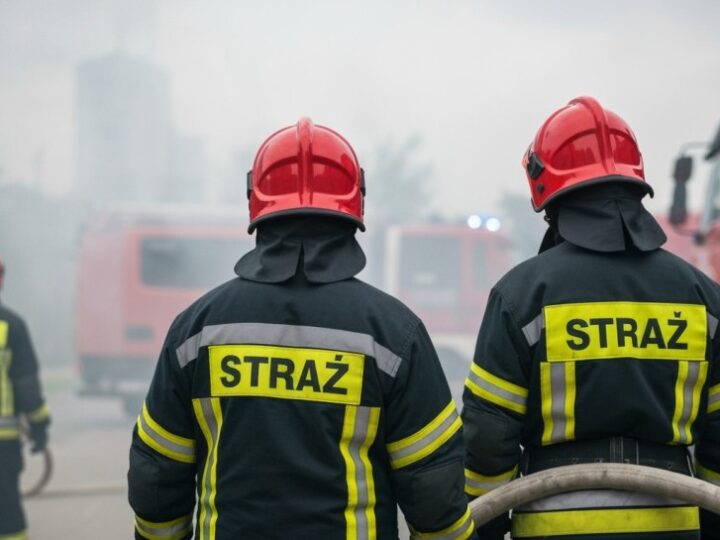 Pożar ciężarówki paraliżuje ruch na ul. Pokoju