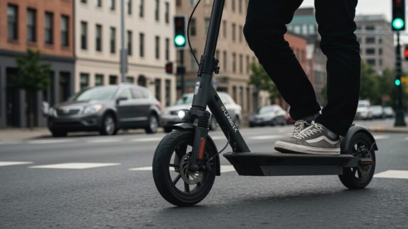 Policja sprawdza bezpieczeństwo użytkowników hulajnóg i rowerów elektrycznych