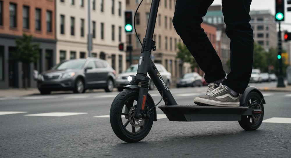 Policja sprawdza bezpieczeństwo użytkowników hulajnóg i rowerów elektrycznych